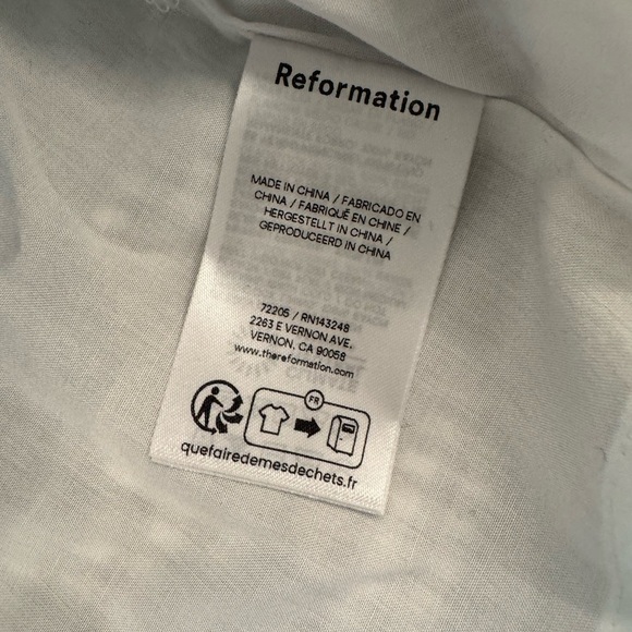 NWT Reformation Rory Linen Belt Buckle Mini Skirt Remy Check Gingham Plaid 0 - Picture 9 of 9